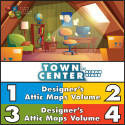 Town Center: Designer\'s Attic maps vol1+vol2+vol3+vol4